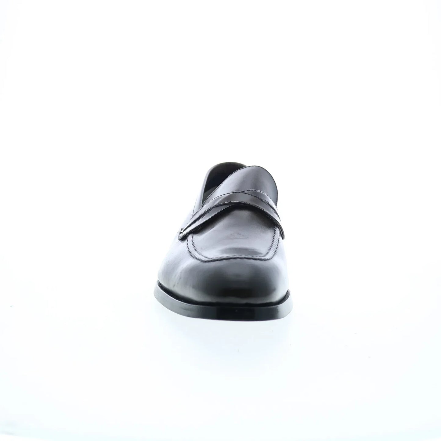 Di Bianco Manzoni Sella Mens Gray Leather Loafers & Slip Ons Penny Shoes