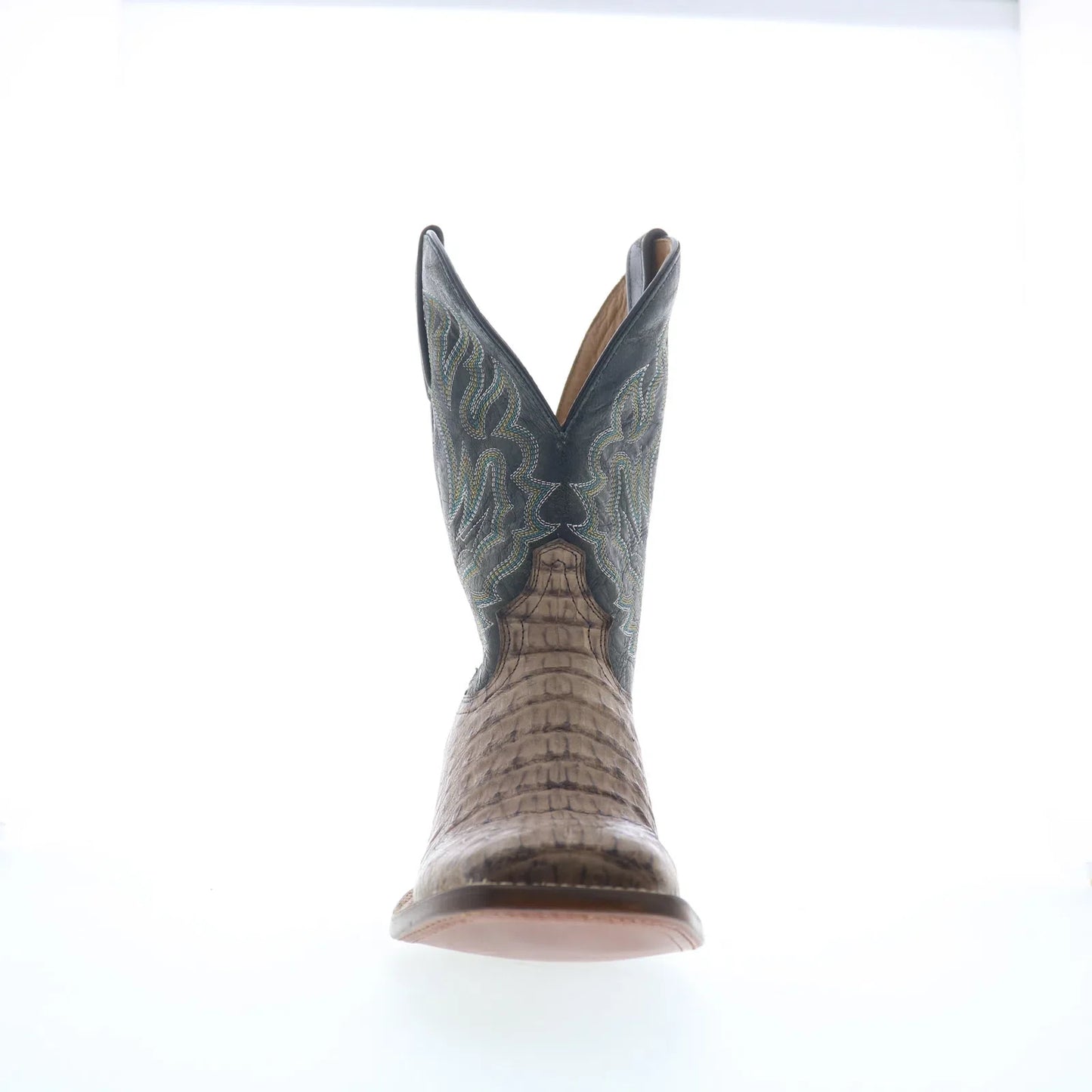 Tony Lama Marfa Caiman TL5258 Mens Brown Wide Leather Cowboy Western Boots