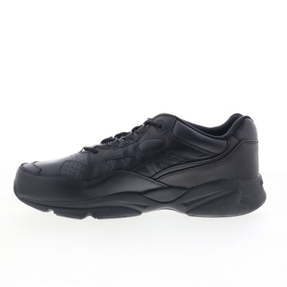Propet Stark MAS022LBLK Mens Black Wide Leather Lifestyle Sneakers Shoes