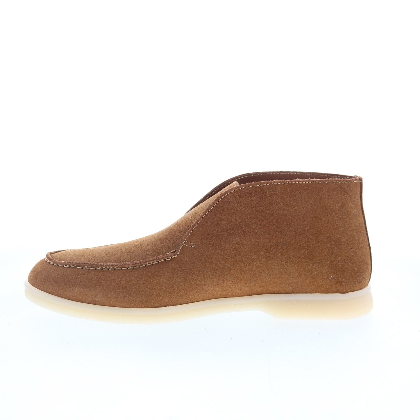 Bruno Magli Primo HI MB4PRHB1 Mens Brown Suede Slip On Casual Dress Boots