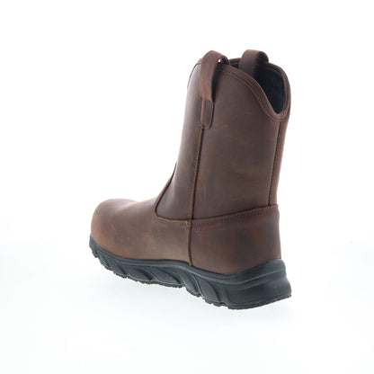 Propet Smith Composite Toe MBU004LBCH Mens Brown Leather Work & Safety Boots