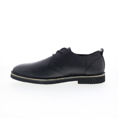 Propet Finn MCX022L Mens Black Leather Oxfords & Lace Ups Casual Shoes