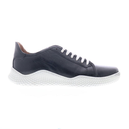 Mezlan Mez218 Mens Black Leather Lace Up Lifestyle Sneakers Shoes