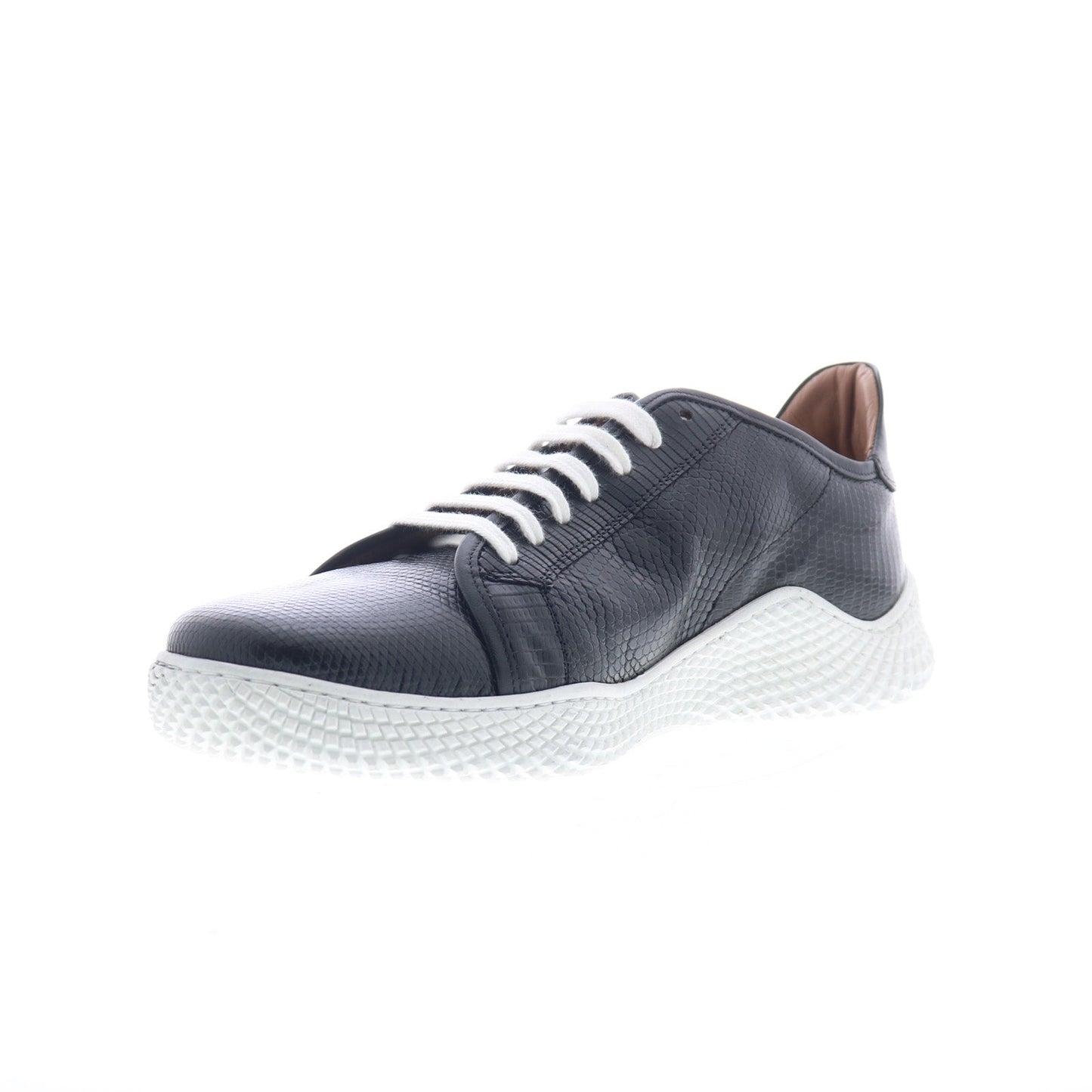 Mezlan Mez218 Mens Black Leather Lace Up Lifestyle Sneakers Shoes