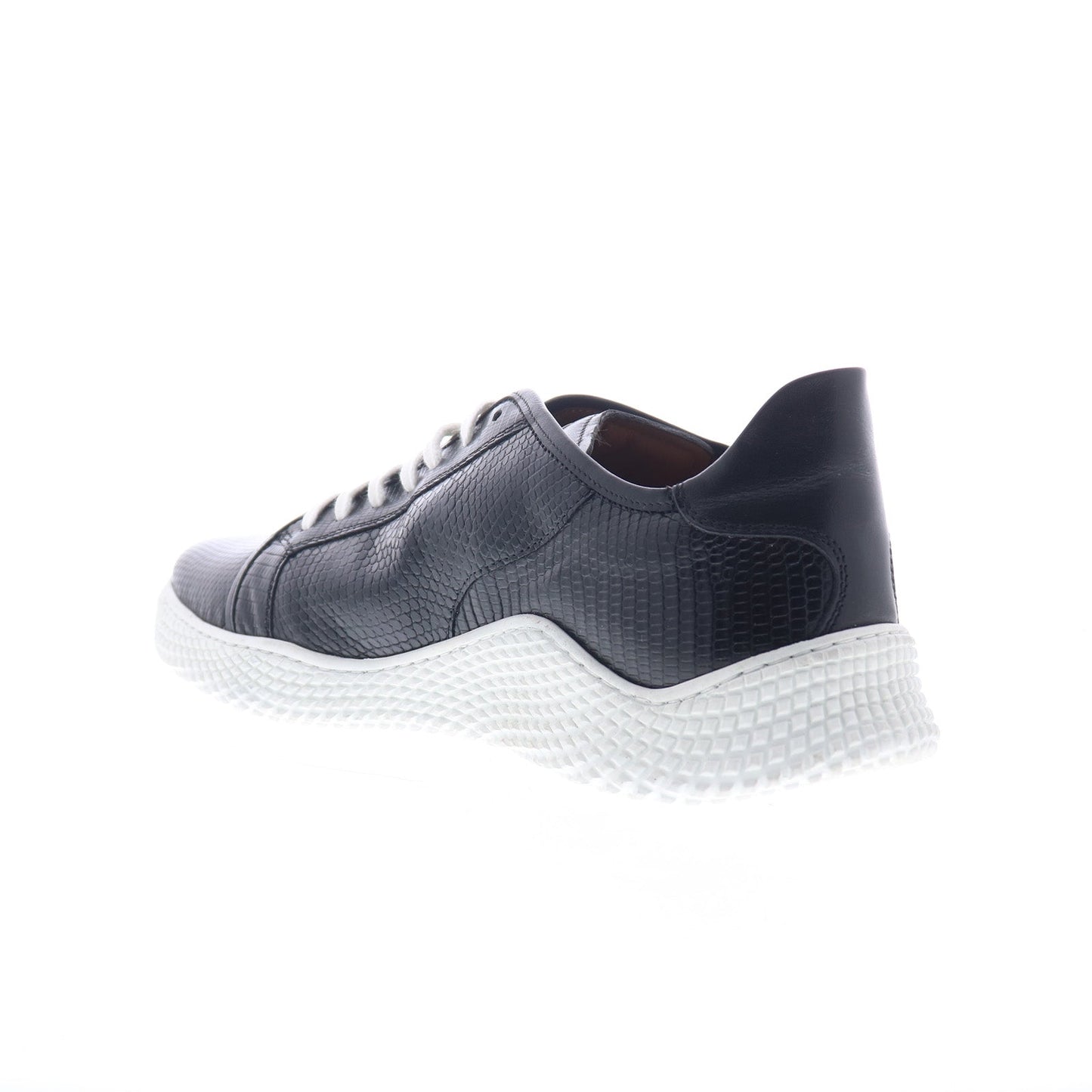 Mezlan Mez218 Mens Black Leather Lace Up Lifestyle Sneakers Shoes