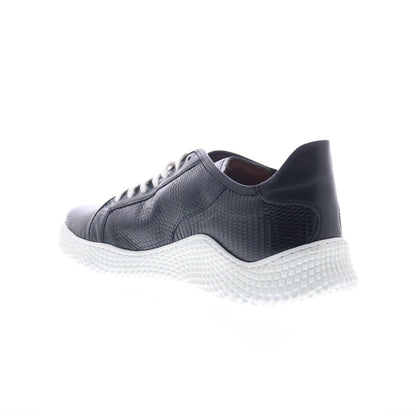 Mezlan Mez218 Mens Black Leather Lace Up Lifestyle Sneakers Shoes