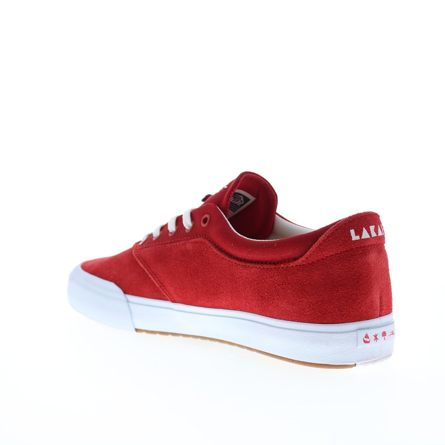 Lakai Wilkins MS2240233A00 Mens Red Suede Skate Inspired Sneakers Shoes
