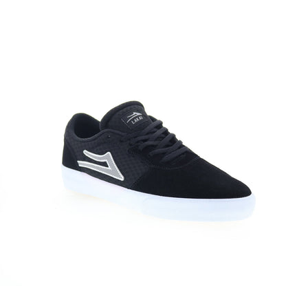 Lakai Cardiff MS3230264A00 Mens Black Suede Skate Inspired Sneakers Shoes