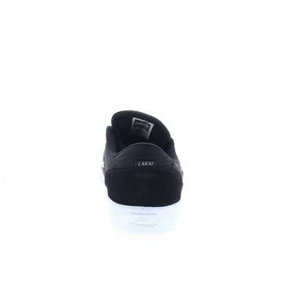 Lakai Cardiff MS3230264A00 Mens Black Suede Skate Inspired Sneakers Shoes