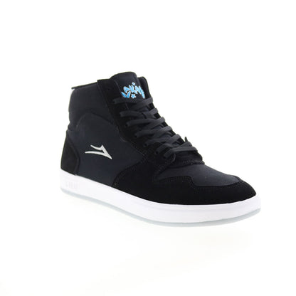 Lakai Villa MS4230140B00 Mens Black Suede Skate Inspired Sneakers Shoes