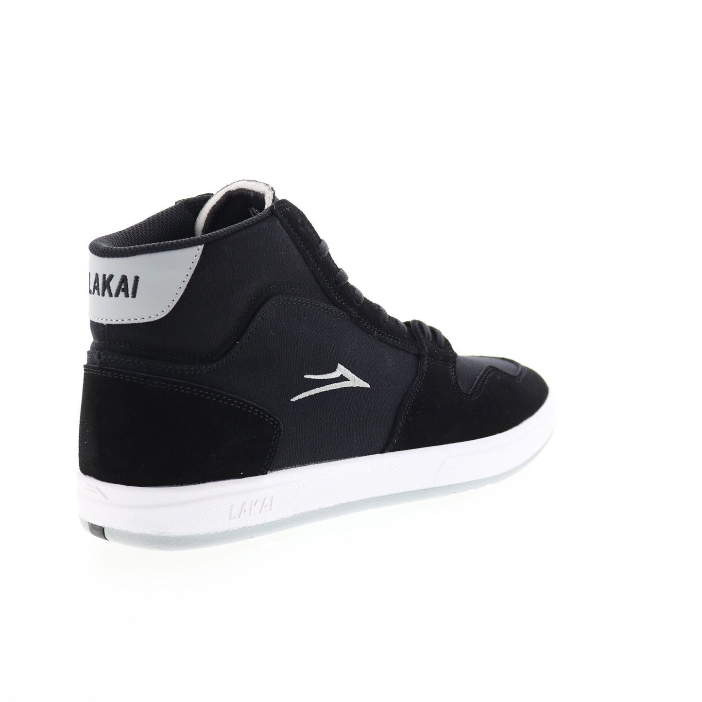 Lakai Villa MS4230140B00 Mens Black Suede Skate Inspired Sneakers Shoes