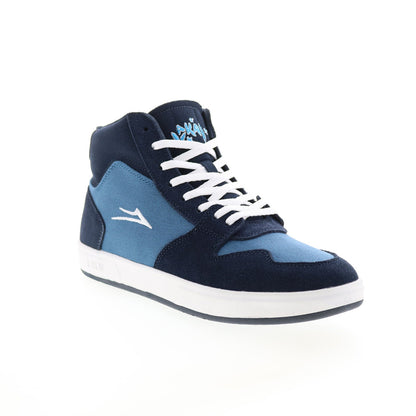 Lakai Villa MS4230140B00 Mens Blue Suede Skate Inspired Sneakers Shoes