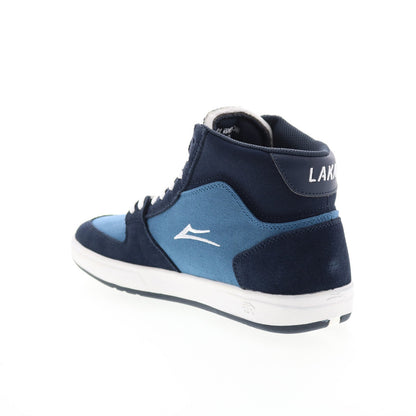 Lakai Villa MS4230140B00 Mens Blue Suede Skate Inspired Sneakers Shoes