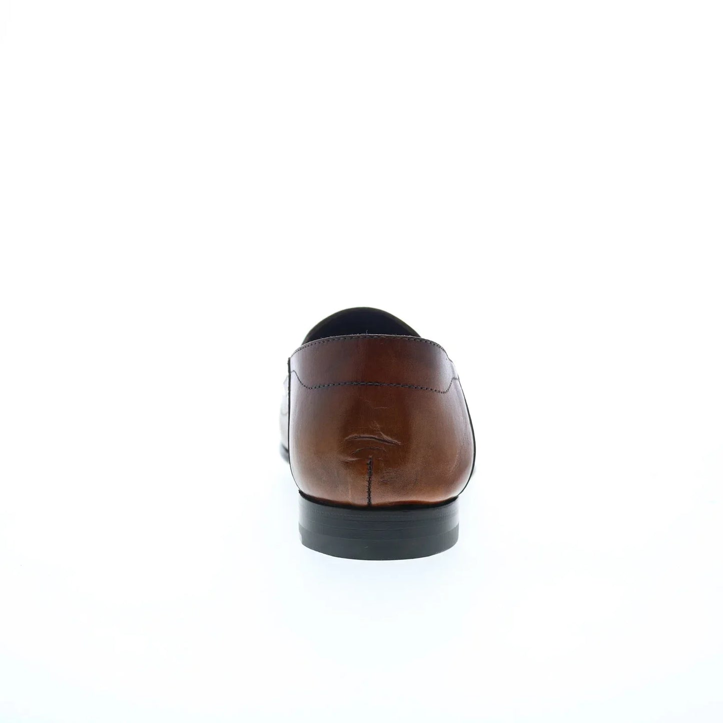 Di Bianco Nerano Mens Brown Leather Slip On Loafers & Slip Ons Penny Shoes