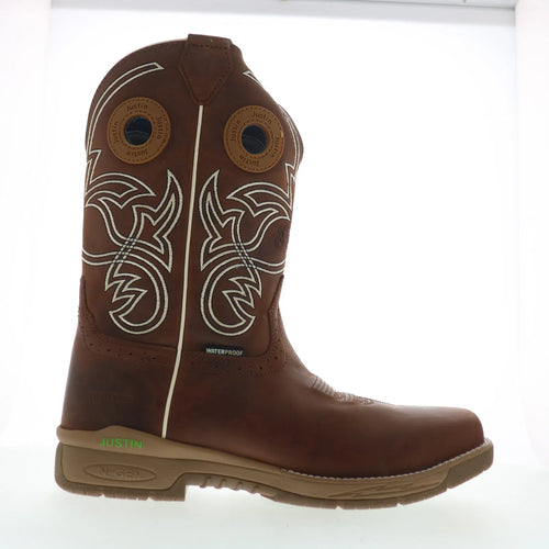 Justin Boots Nitread Waterproof Composite Toe Mens Brown Work & Safety Boots