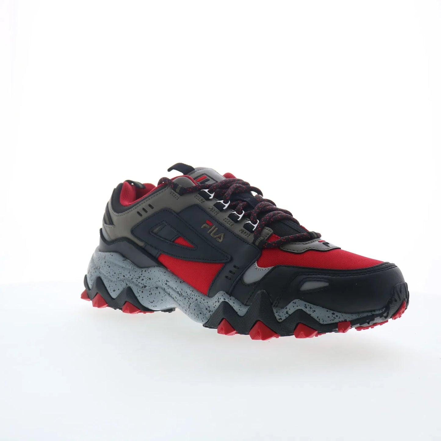 Fila Oakmont TR 1JM01258-607 Mens Red Leather Lace Up Athletic Hiking Shoes