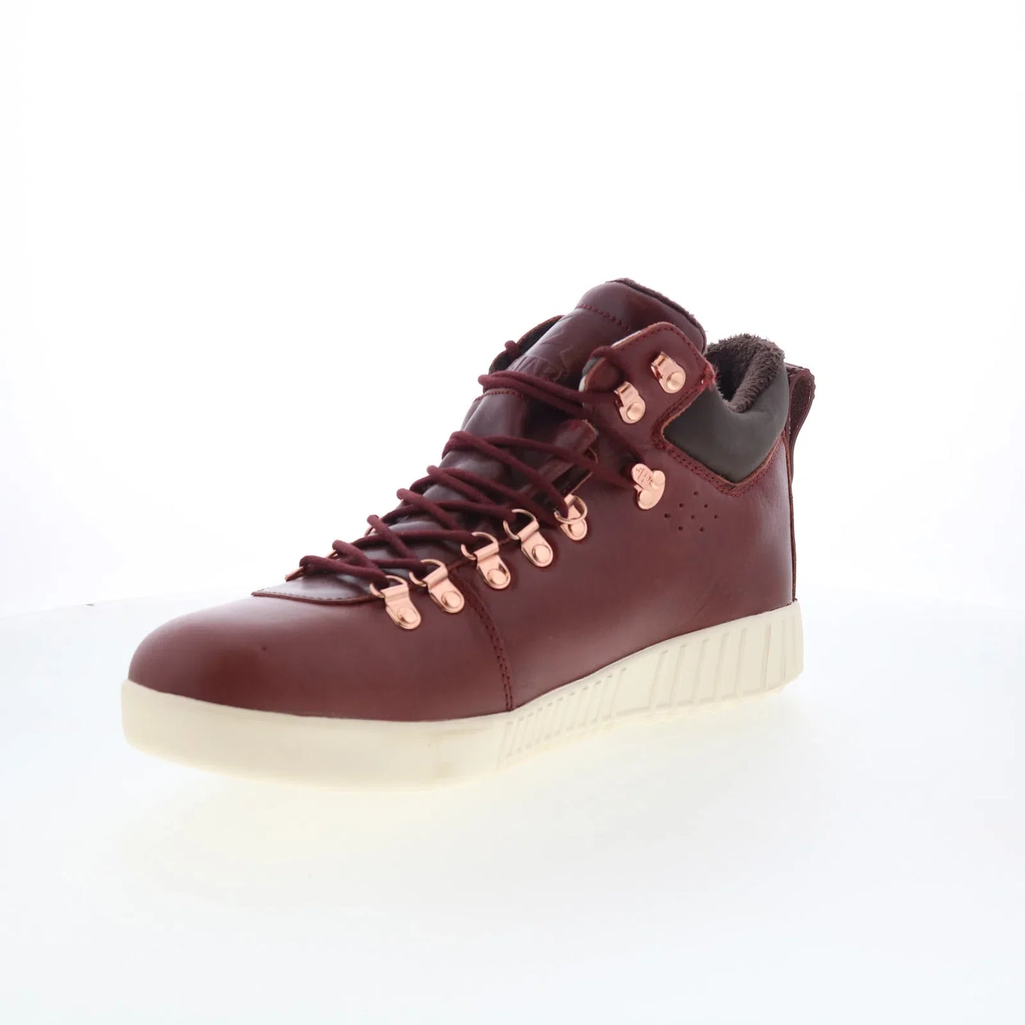 Pajar Pacer 79751 Mens Red Leather Lace Up Lifestyle Sneakers Shoes