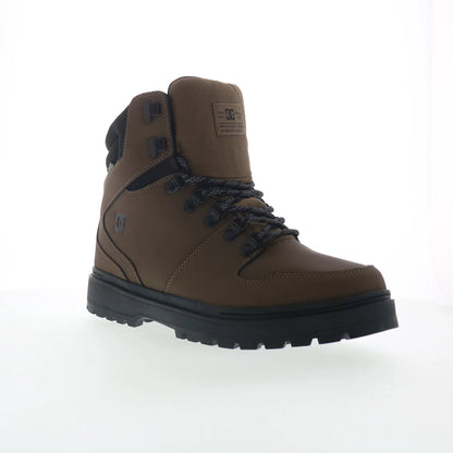 DC Peary TR ADYB700045-DCC Mens Brown Leather Skate Inspired Sneakers Shoes