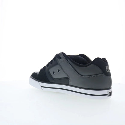 DC Pure 300660-XKSS Mens Gray Leather Lace Up Skate Inspired Sneakers Shoes