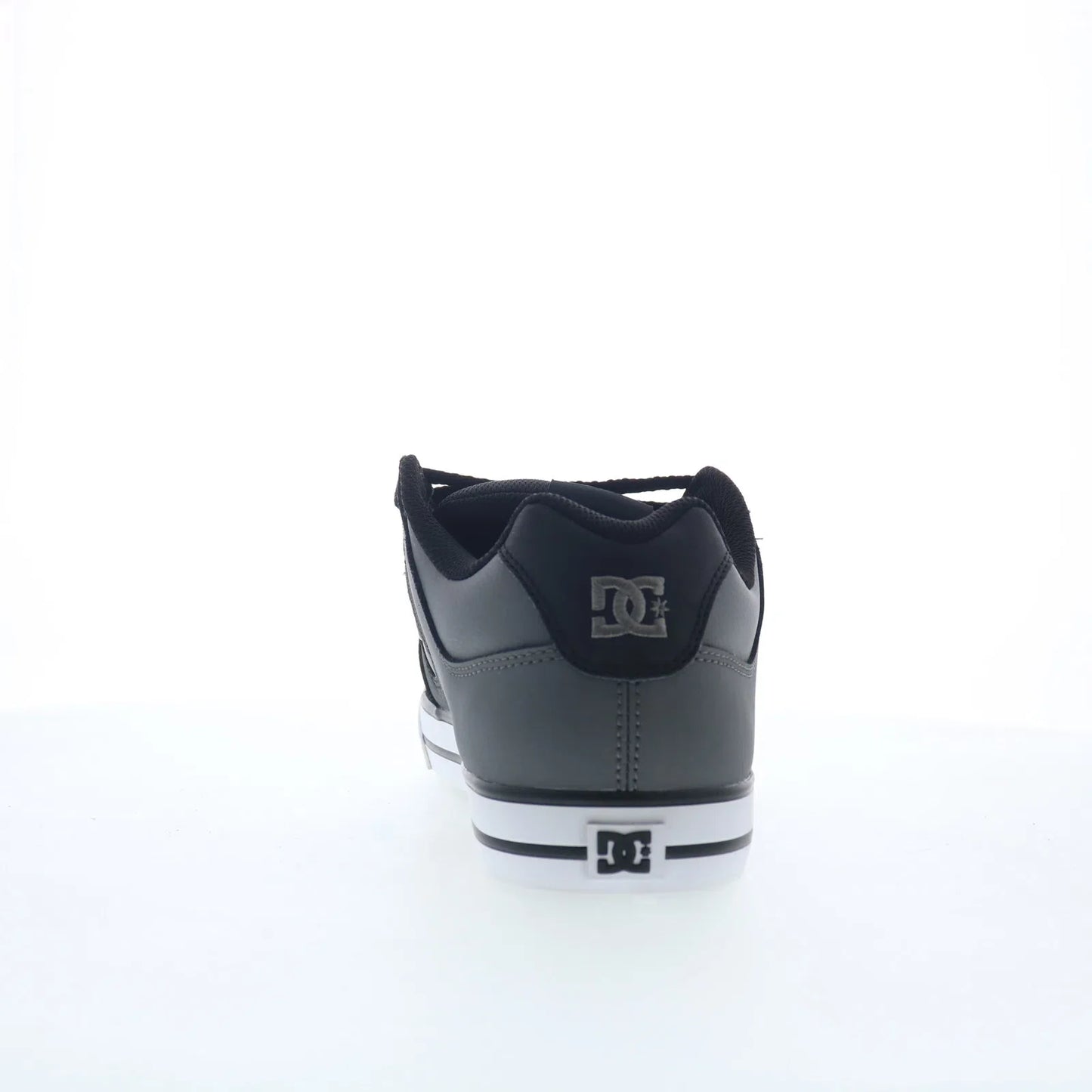 DC Pure 300660-XKSS Mens Gray Leather Lace Up Skate Inspired Sneakers Shoes