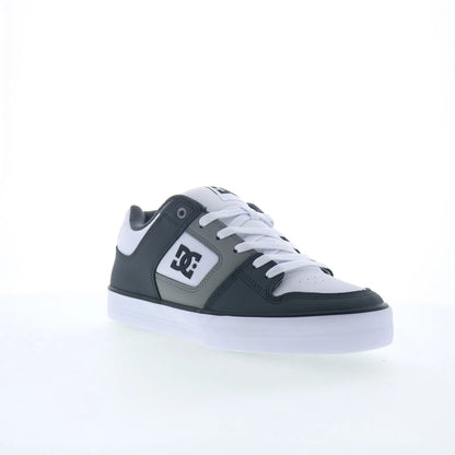 DC Pure DC01782027-GYLGWH Mens Gray Leather Skate Inspired Sneakers Shoes