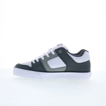 DC Pure DC01782027-GYLGWH Mens Gray Leather Skate Inspired Sneakers Shoes