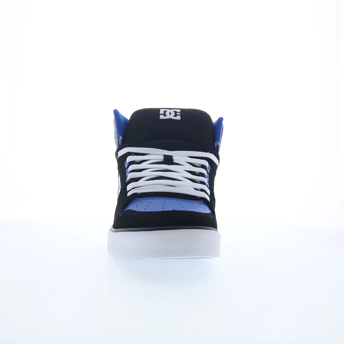 DC Pure High Top WC Mens Blue Nubuck Skate Inspired Sneakers Shoes