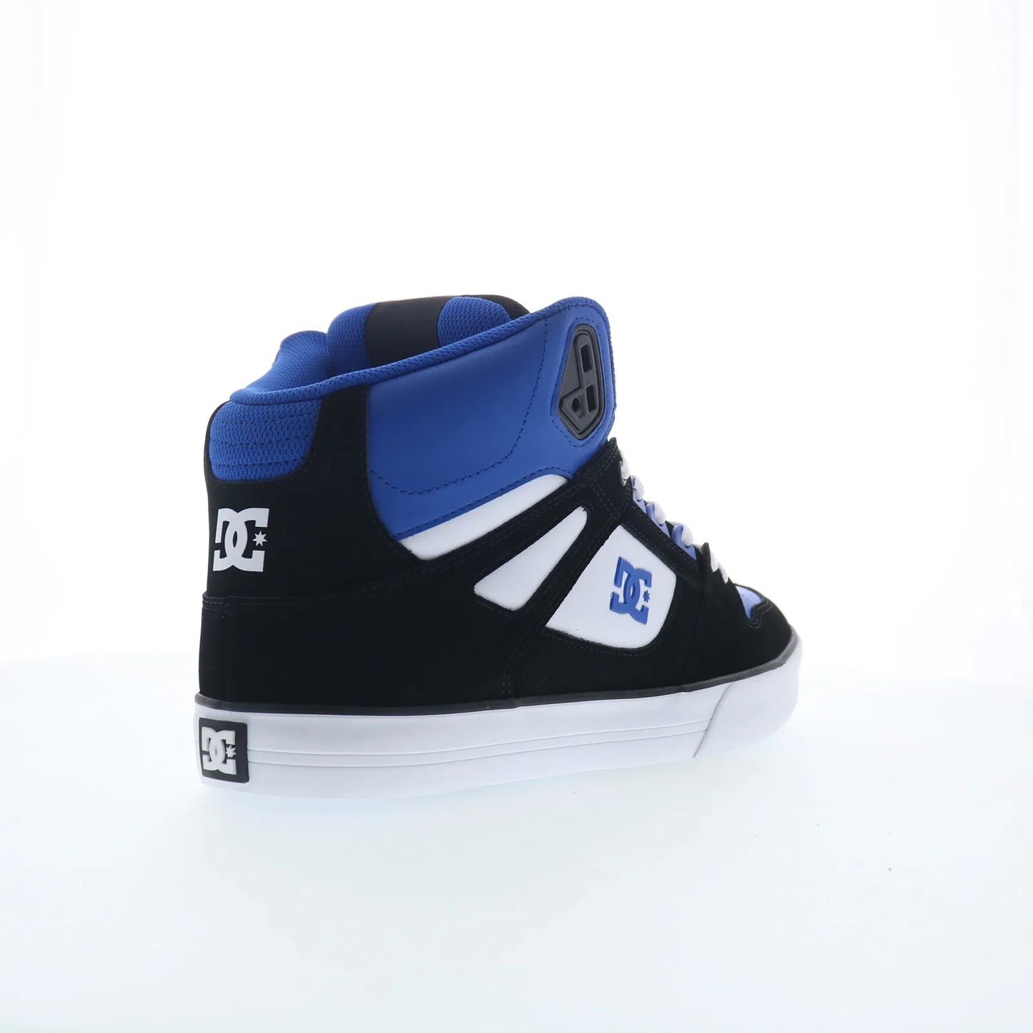 DC Pure High Top WC Mens Blue Nubuck Skate Inspired Sneakers Shoes