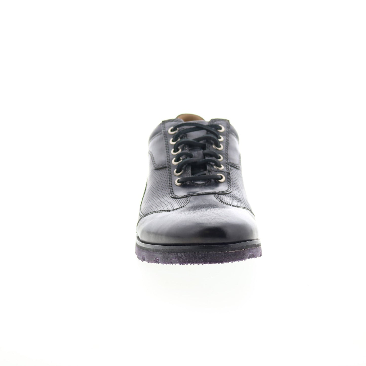 Robert Zur Rally Poggio Mens Black Leather Lace Up Lifestyle Sneakers Shoes