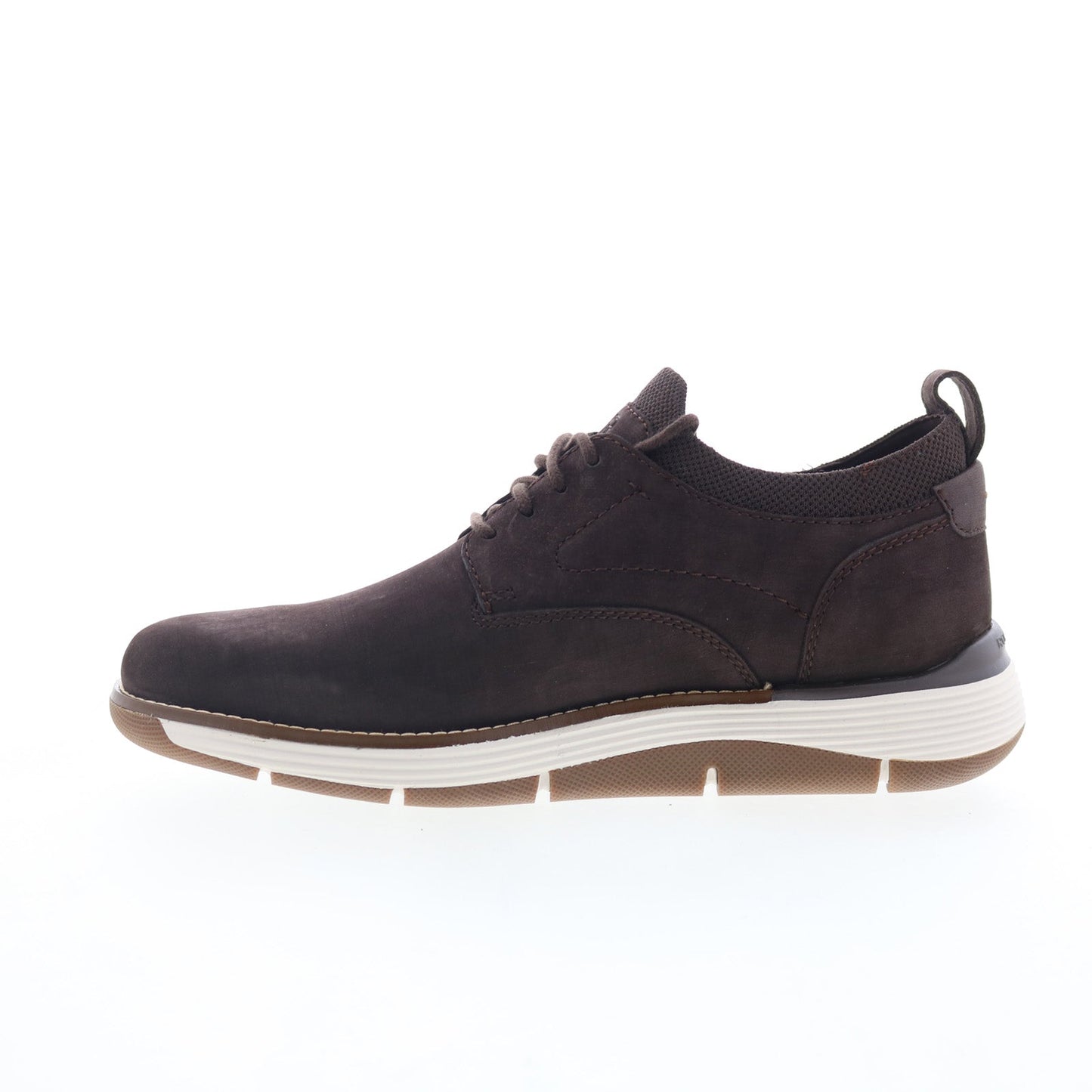 Rockport Lukah 2 Mens Brown Wide Leather Lace Up Lifestyle Sneakers Shoes