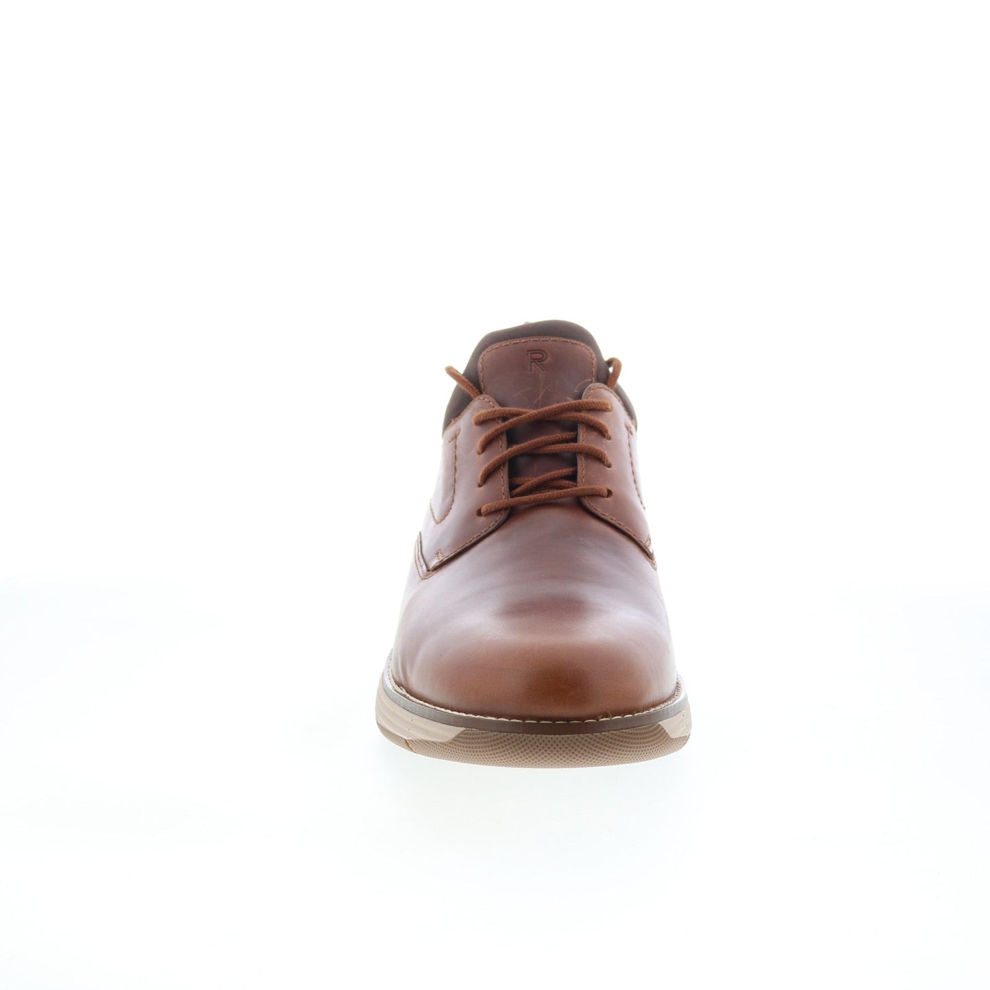 Rockport Lukah RMLUKAH Mens Brown Wide Oxfords & Lace Ups Plain Toe Shoes