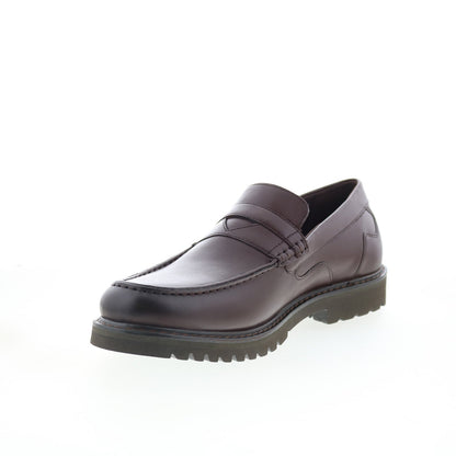 Rockport Maverick Penny Mens Brown Leather Loafers & Slip Ons Penny Shoes