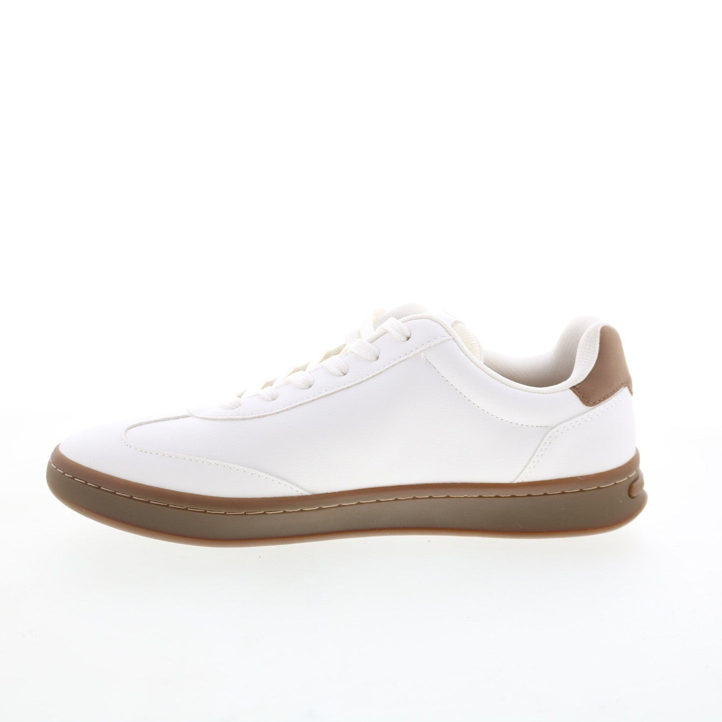 Rockport Nova Mens White Leather Lace Up Lifestyle Sneakers Shoes
