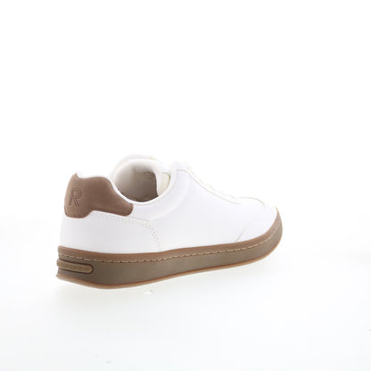 Rockport Nova Mens White Leather Lace Up Lifestyle Sneakers Shoes