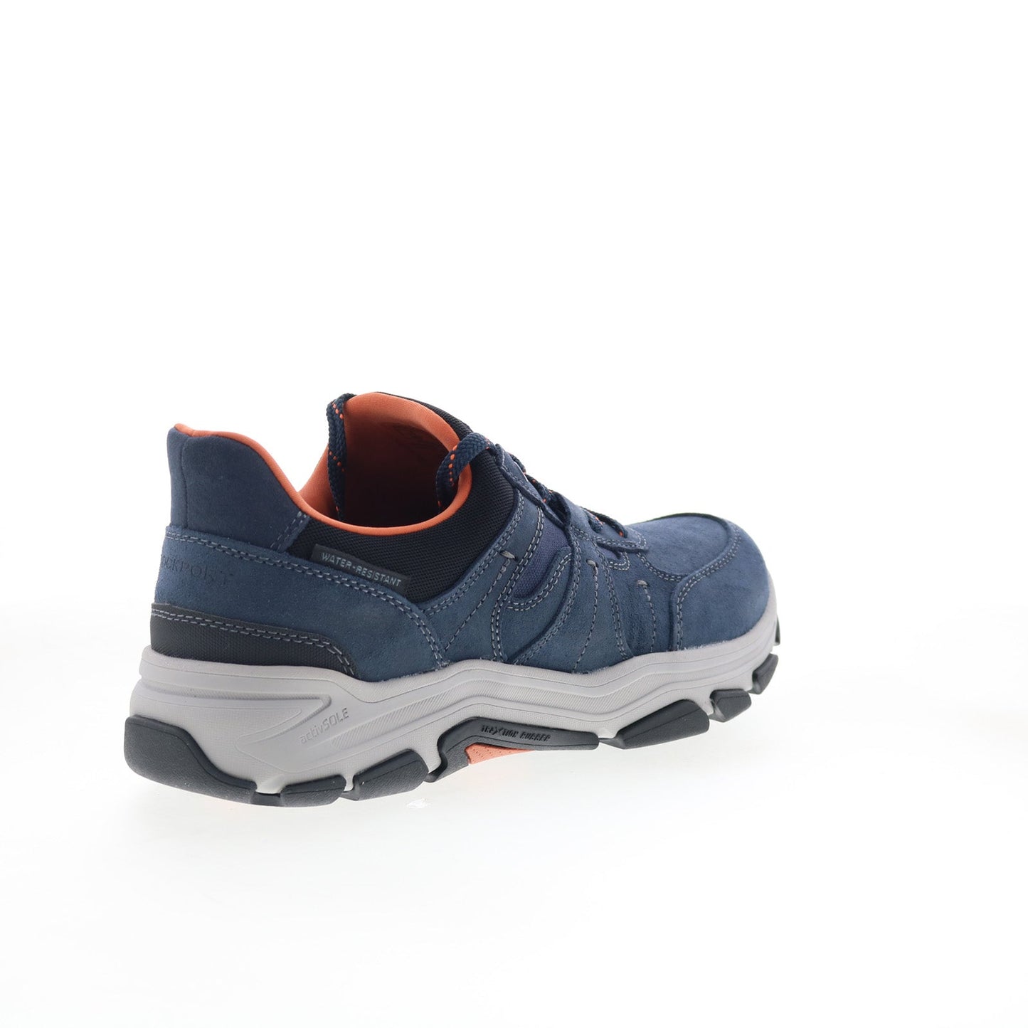 Rockport Rhett RMRHETT Mens Blue Suede Lace Up Lifestyle Sneakers Shoes