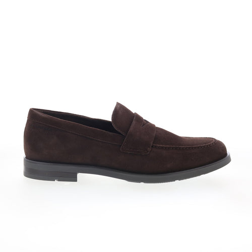 Rockport Sutton RMSUTTON Mens Brown Wide Loafers & Slip Ons Penny Shoes