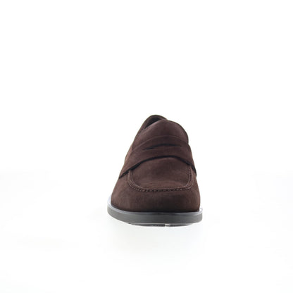 Rockport Sutton RMSUTTON Mens Brown Wide Loafers & Slip Ons Penny Shoes