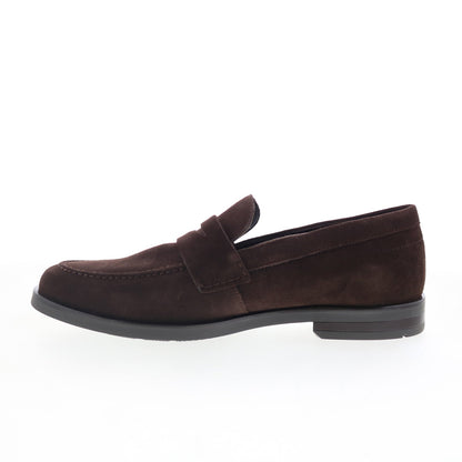 Rockport Sutton RMSUTTON Mens Brown Wide Loafers & Slip Ons Penny Shoes