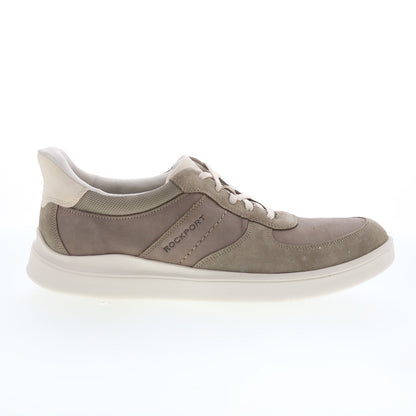 Rockport Tayton RMTAYTON Mens Gray Wide Suede Lifestyle Sneakers Shoes
