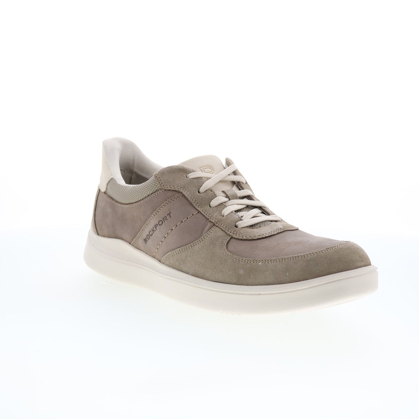 Rockport Tayton RMTAYTON Mens Gray Wide Suede Lifestyle Sneakers Shoes