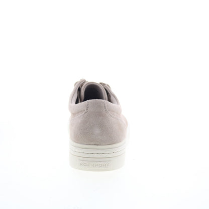 Rockport Terell Mens Gray Suede Lace Up Lifestyle Sneakers Shoes
