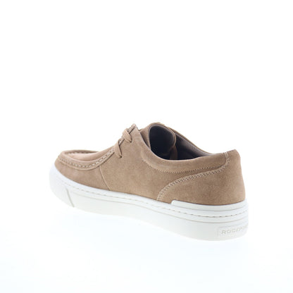 Rockport Terell Mens Brown Suede Lace Up Lifestyle Sneakers Shoes