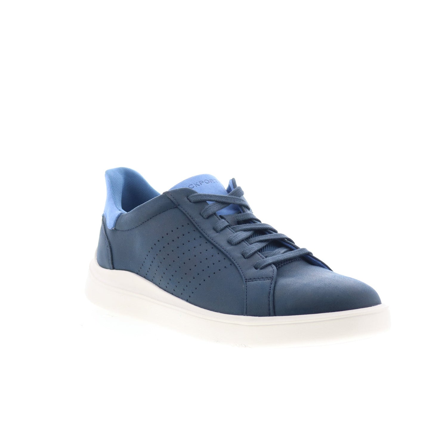Rockport Tristen Step Activated Lace Up Mens Blue Wide Sneakers Shoes