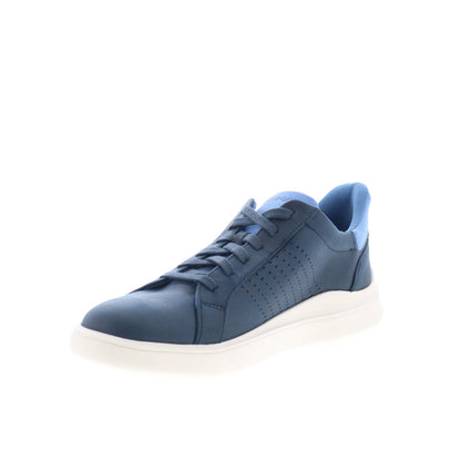 Rockport Tristen Step Activated Lace Up Mens Blue Wide Sneakers Shoes