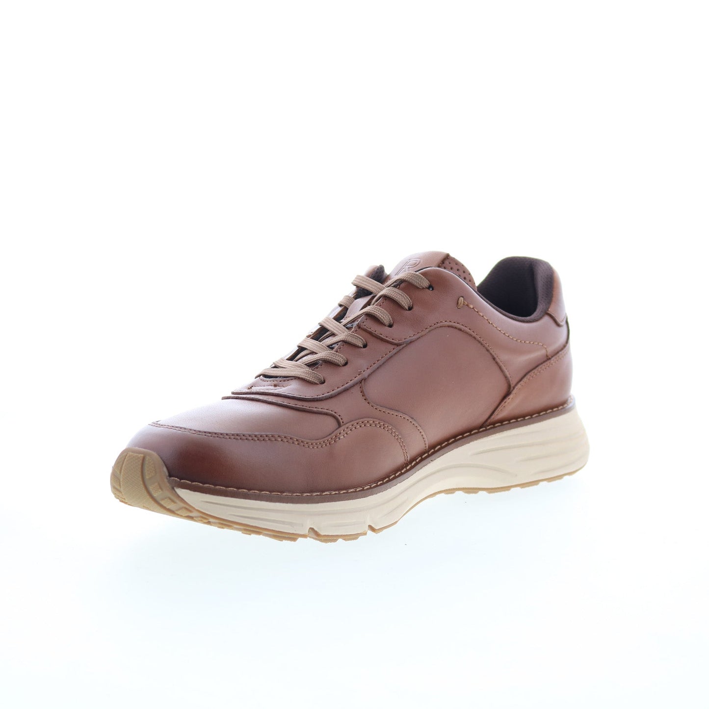 Rockport Weston Mens Brown Wide Leather Lace Up Lifestyle Sneakers Shoes