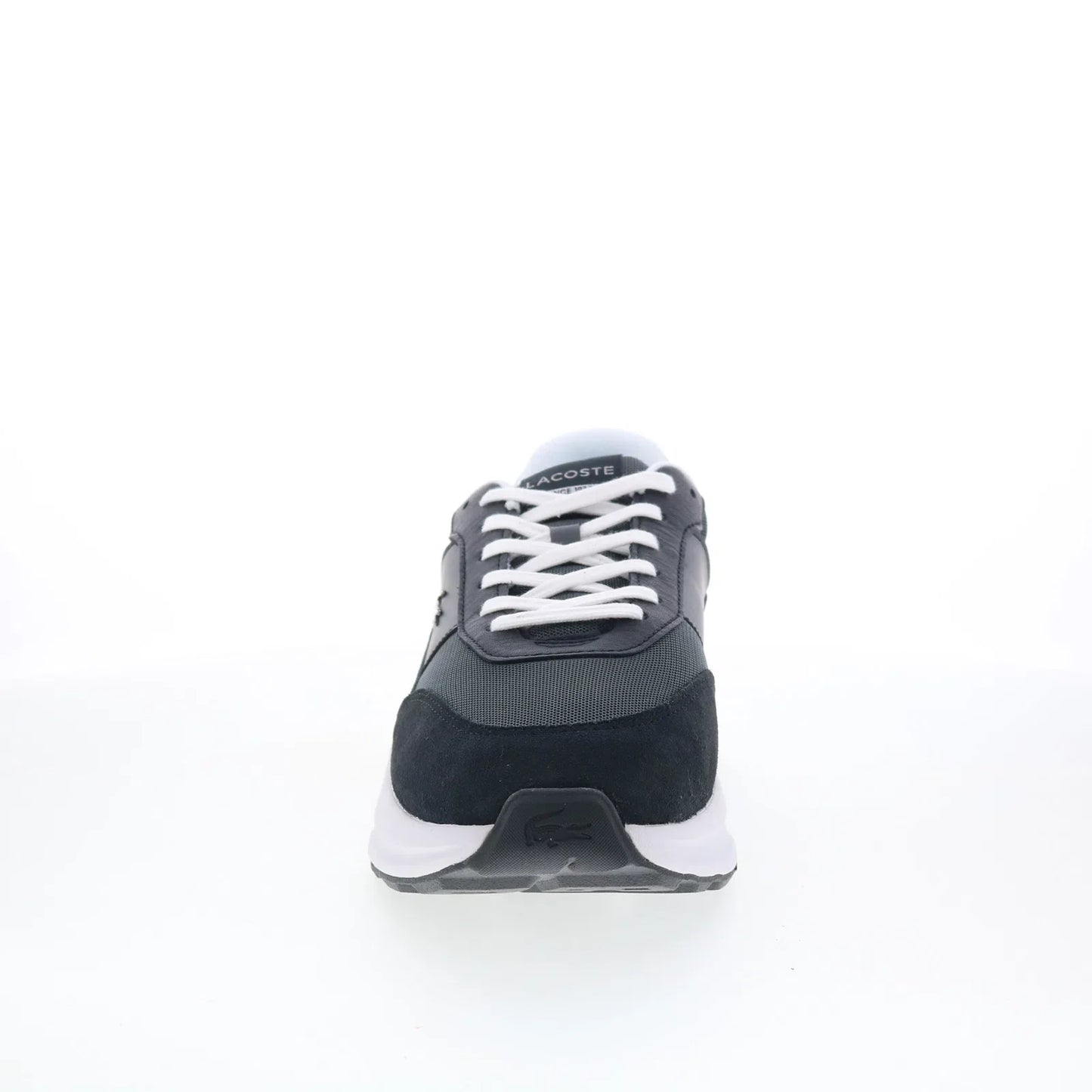 Lacoste Run Set CGR 1261 SMA Mens Gray Suede Lifestyle Sneakers Shoes