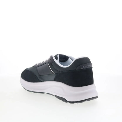 Lacoste Run Set CGR 1261 SMA Mens Gray Suede Lifestyle Sneakers Shoes