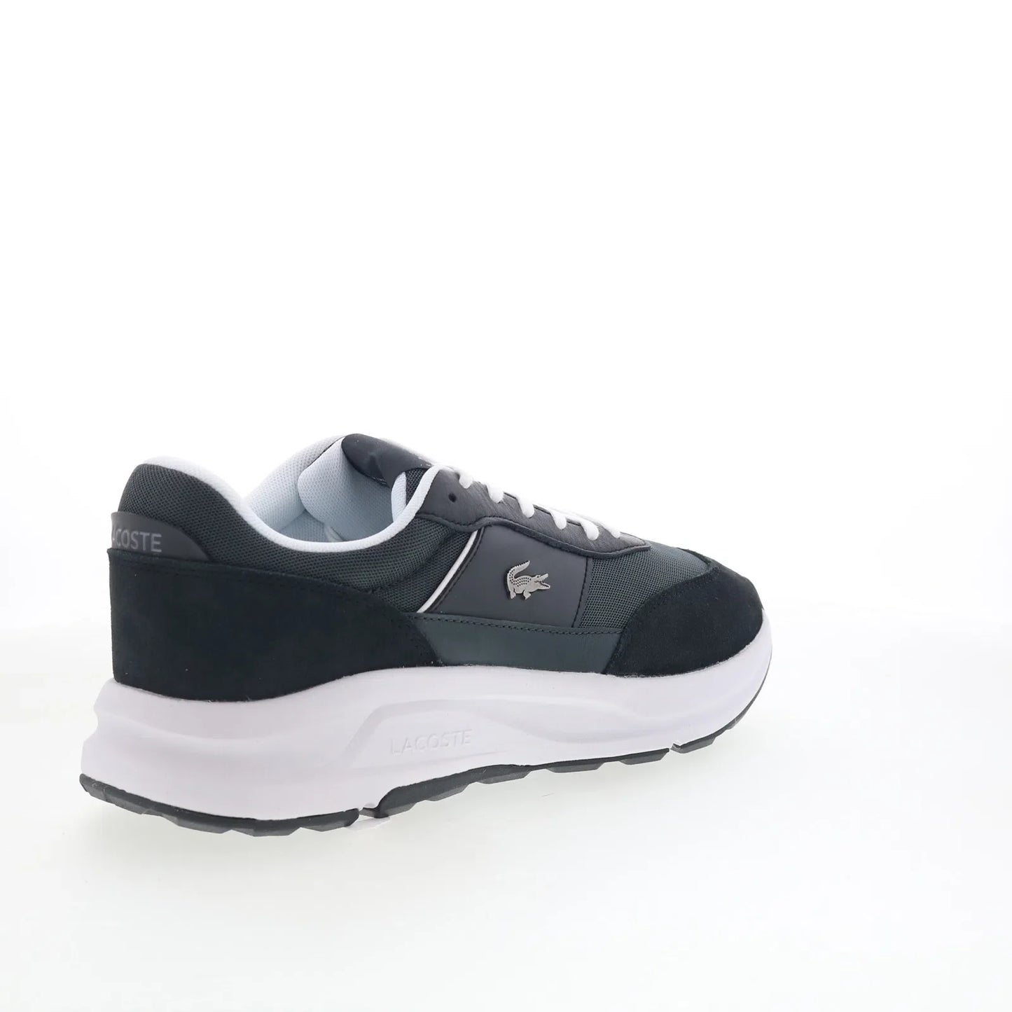 Lacoste Run Set CGR 1261 SMA Mens Gray Suede Lifestyle Sneakers Shoes