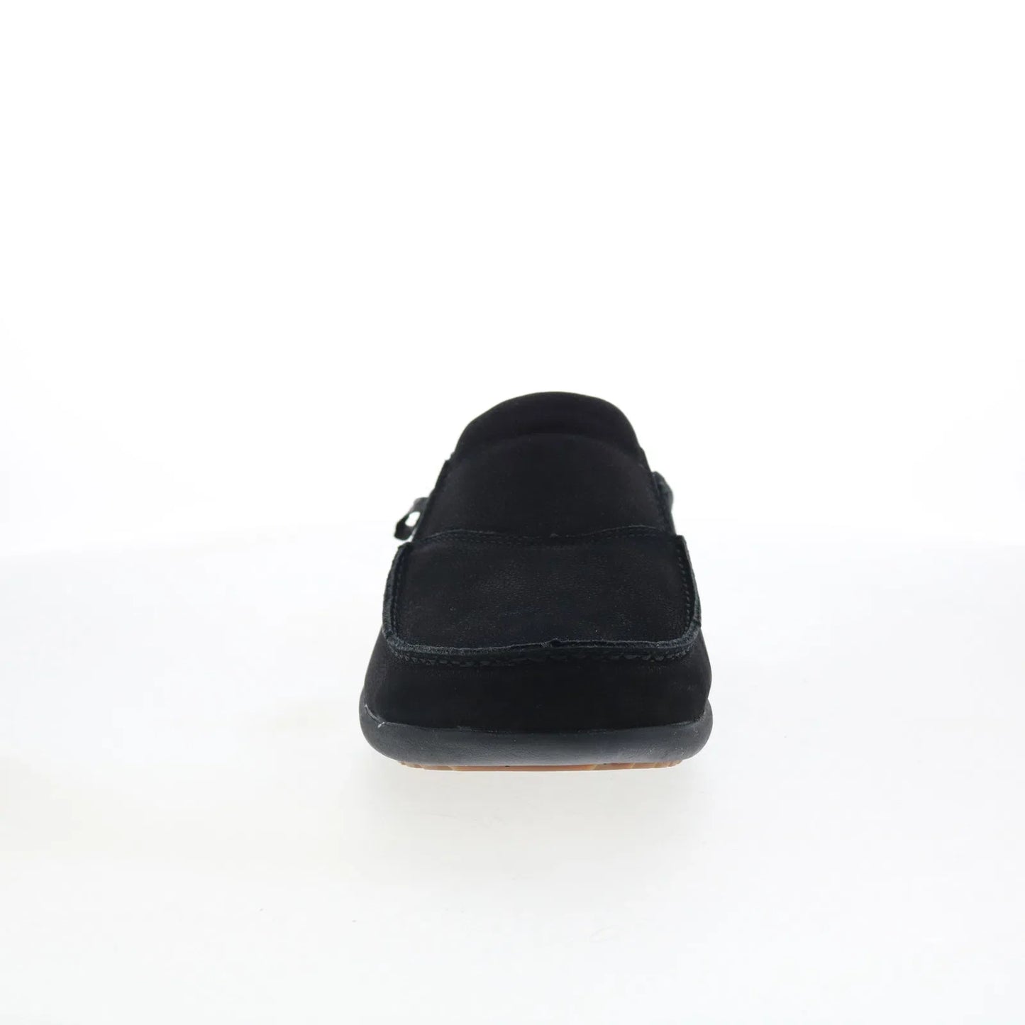 Spenco Siesta Slide Nubuck SP2011BLK Mens Black Clogs Slippers Shoes