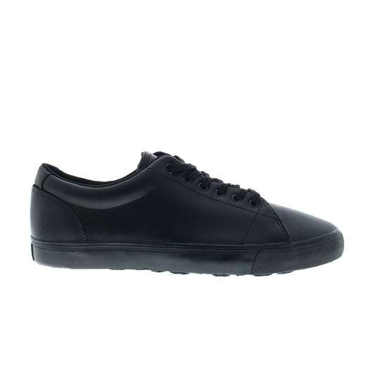 SlipGrips Slip Resistant Shoe Mens Black Wide Athletic Work & Safety Shoes